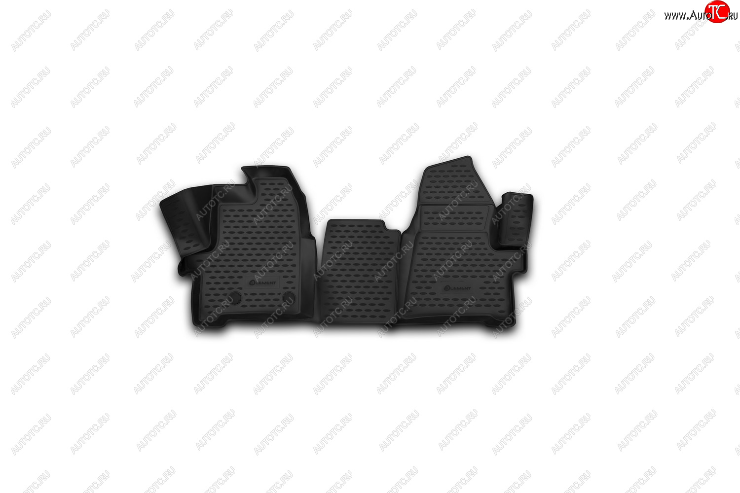 2 879 р. Комплект ковриков в салон Element 3D (1+2 seats, вариант 2) Ford Transit Custom дорестайлинг (2012-2018)  с доставкой в г. Керчь