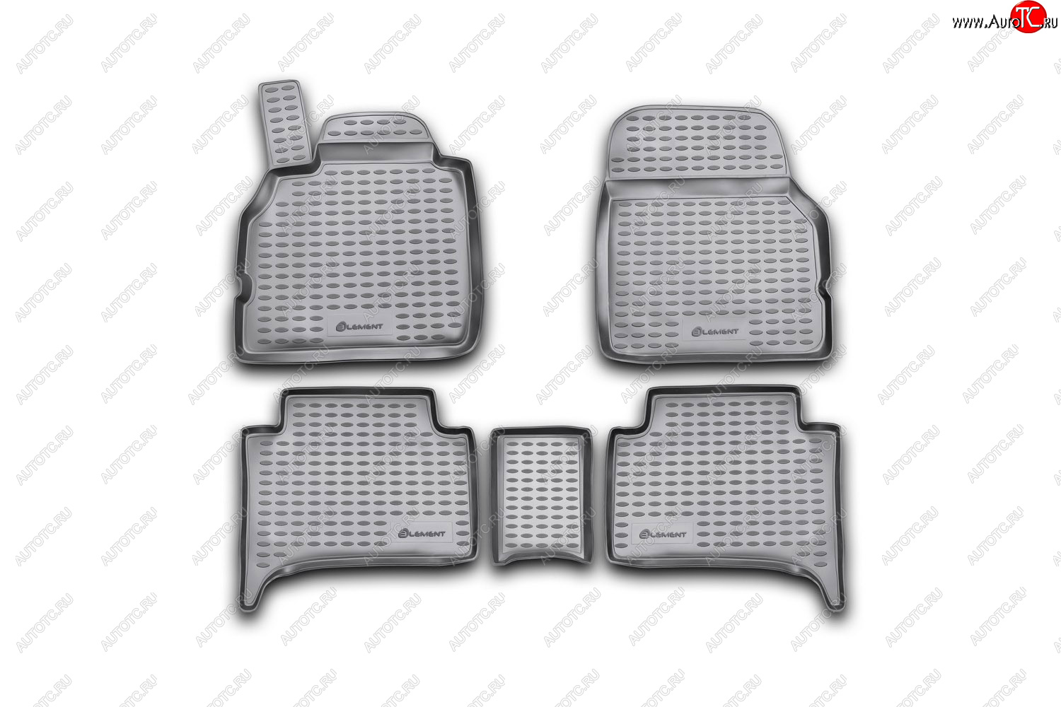 5 899 р. Коврики в салон подходит для RENAULT Scenic (II, IIp) 2003-2009, 5 шт. (полиуретан, бежевые)  Рено Сценик Element nlc.41.09.212  с доставкой в г. Керчь