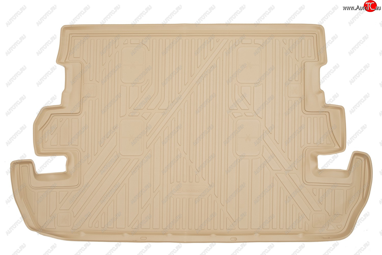 4 599 р. Коврик в багажник TOYOTA Land Cruiser 200 112007-2012, 2012-, внед., 7 мест. (полиуретан, бежевый)  Тойота Ленд крузер Element nlc.48.17.b13b  с доставкой в г. Керчь