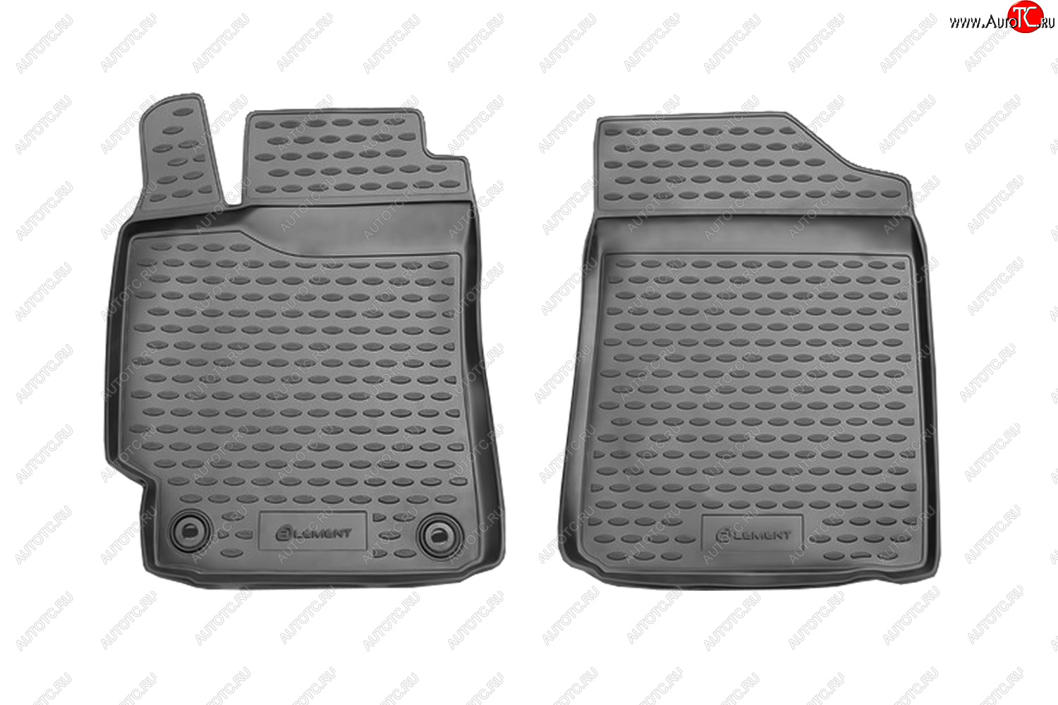 2 699 р. Коврики салона Element (передние, 2 штуки, полиуретан) Toyota Camry XV70 дорестайлинг (2017-2021)  с доставкой в г. Керчь