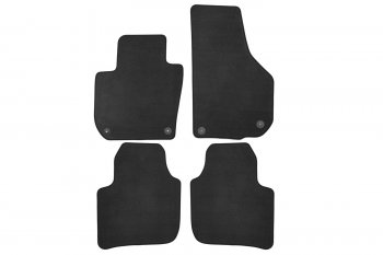 Коврики салона (текстиль) Klever Econom Skoda Superb B6 (3T5) универсал доресталийнг (2009-2013) (Чёрные)