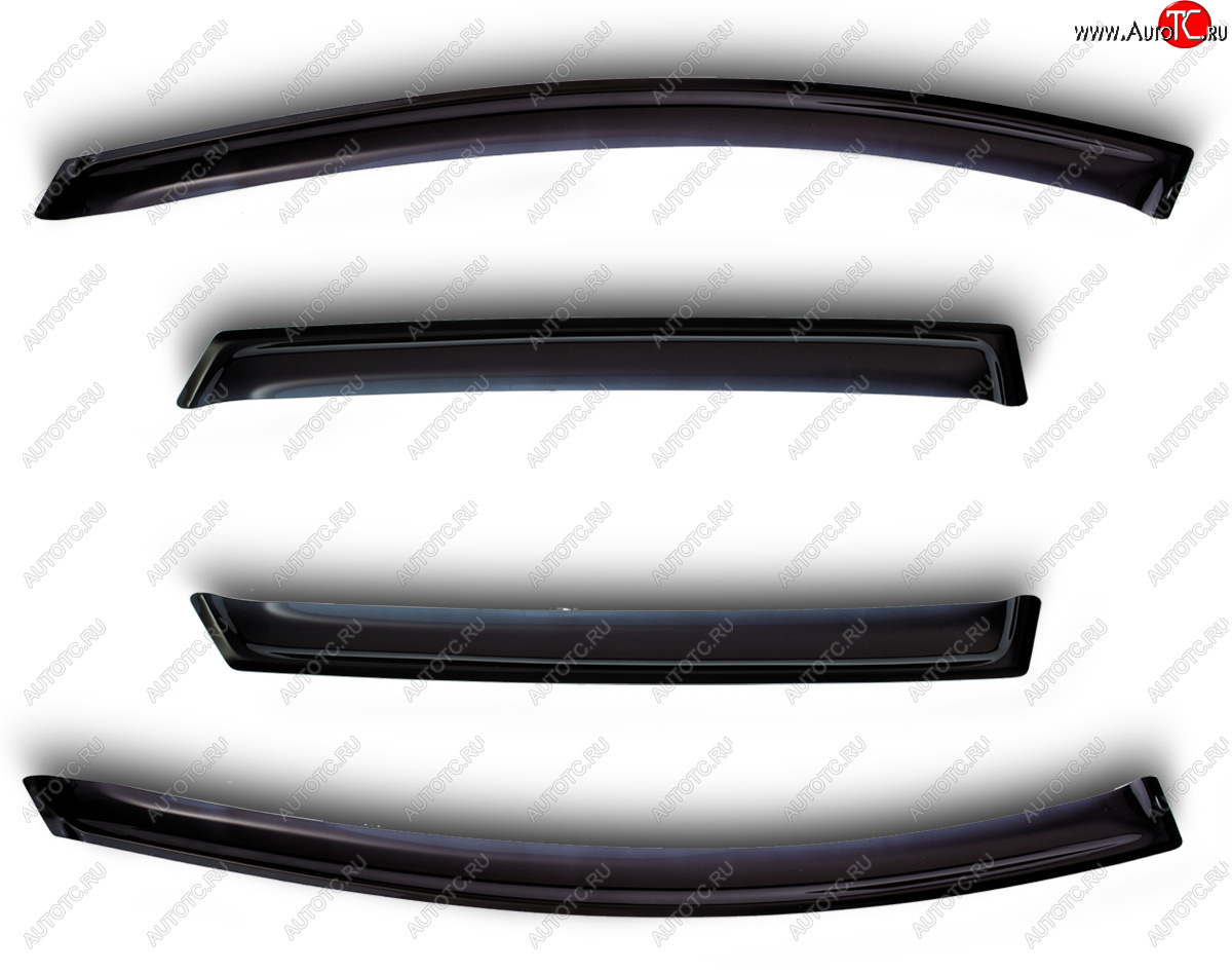 3 199 р. Дефлекторы боковых окон BMW 5 Series SD 2003-2010, 4 шт., темный (for models with chrome)  БМВ Пяте SIM nld.sbmw5s0332-cr  с доставкой в г. Керчь