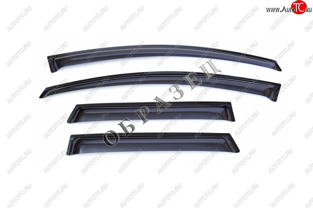 4 499 р. Дефлекторы боковых окон Subaru Tribeca, 2005-2014, 4ч., темный  Субару Трибека SIM nld.ssutri0532  с доставкой в г. Керчь