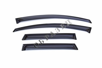 4 199 р. Дефлекторы боковых окон Toyota Auris, 2012-, 4ч., темный  Тойота Аурис SIM nld.stoaur1232  с доставкой в г. Керчь. Увеличить фотографию 1