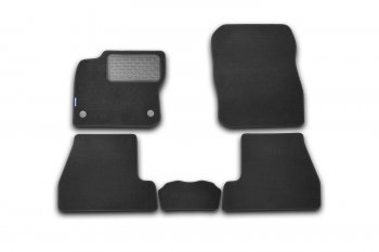 5 199 р. Коврики в салон FORD Focus 3 2011-2015, 2014-2019, хб., 5 шт. (текстиль)  Форд Фокус Autofamily nlt.16.32.11.110kh  с доставкой в г. Керчь. Увеличить фотографию 1
