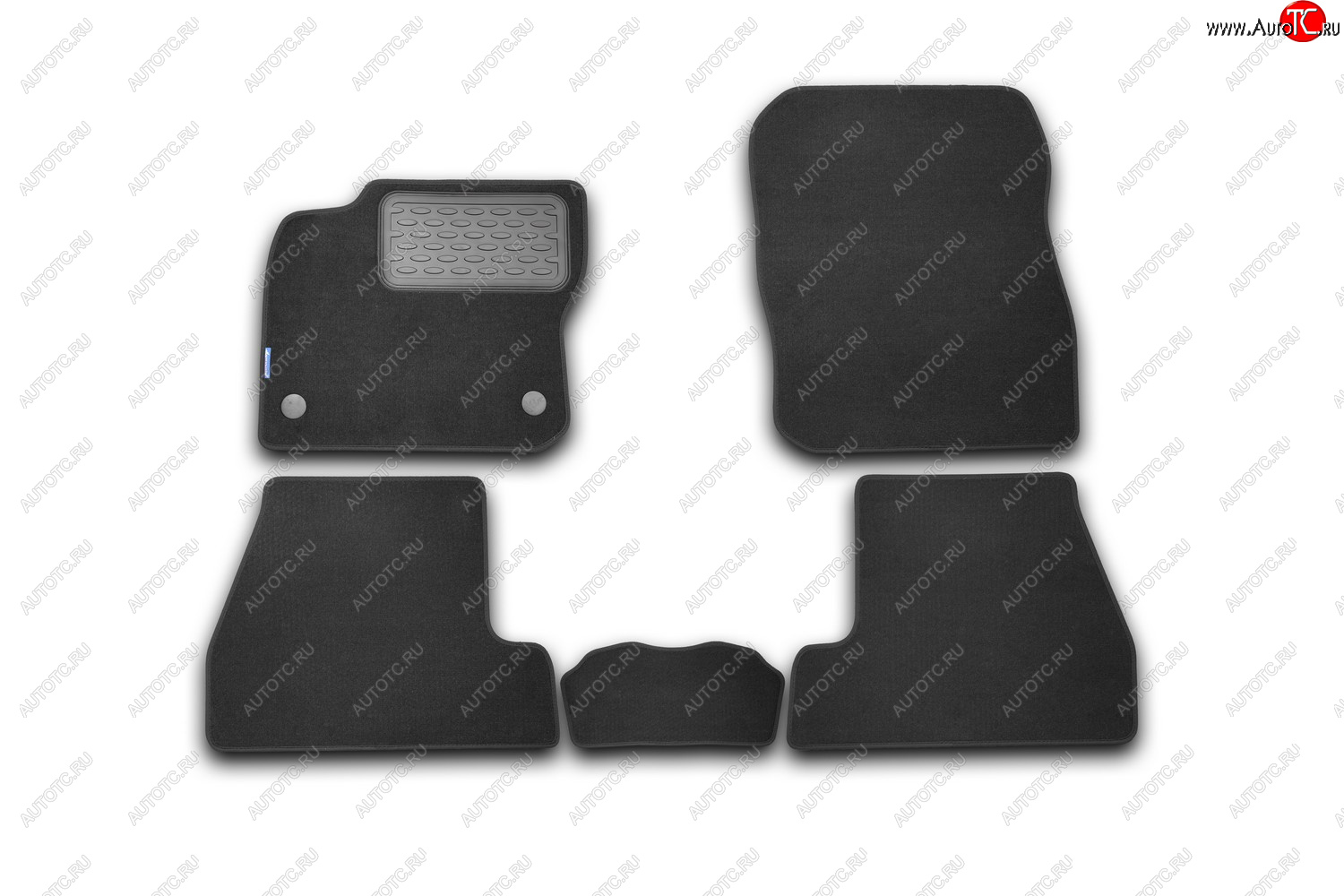5 199 р. Коврики в салон FORD Focus 3 2011-2015, 2014-2019, хб., 5 шт. (текстиль)  Форд Фокус Autofamily nlt.16.32.11.110kh  с доставкой в г. Керчь