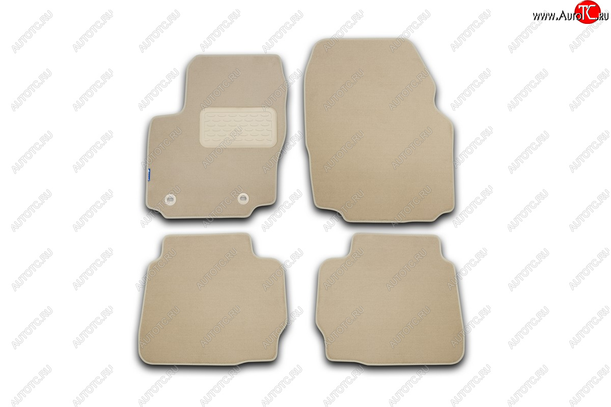 4 199 р. Коврики в салон VOLVO XC60 АКПП 2008-2013, 2013-2017, 2017-2021, 2021-, внед., 4 шт. (текстиль, беже Autofamily nlt.50.09.11.112kh  с доставкой в г. Керчь