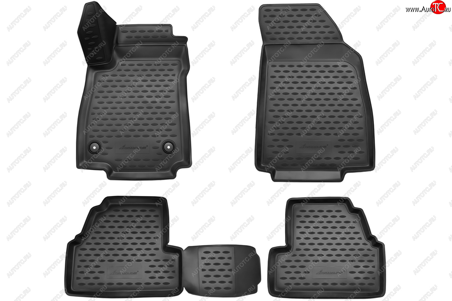 1 669 р. Комплект ковриков в салон CHEVROLET 3D (полиуретан, чёрные) Chevrolet Tracker (2013-2015)  с доставкой в г. Керчь