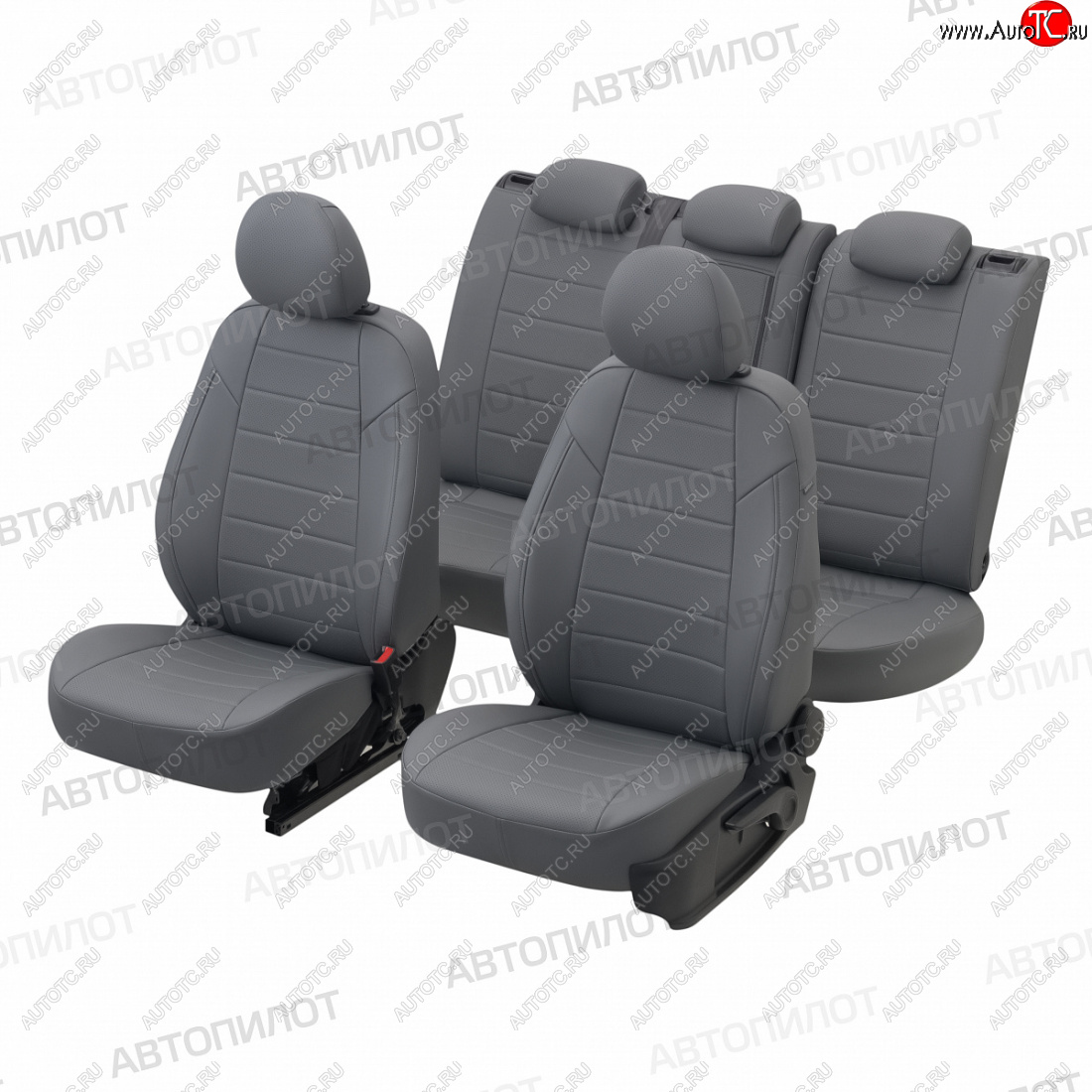 13 649 р. Чехлы на сиденья (экокожа, 5 мест ЗСиС 40/60) Автопилот  CITROEN Berlingo ( M49,  M59) (1996-2012), Peugeot Partner Origin  минивэн (1996-2012) (серый)  с доставкой в г. Керчь