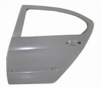 Левая дверь задняя (с отверстием под молдинг) BodyParts Peugeot 408 (2015-2022) рестайлинг