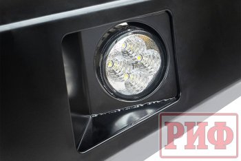 67 649 р. Бампер передний силовой РИФ  Toyota Land Cruiser  J70 (2014-2015) 5 дв. 3-ий рестайлинг (С дополнительными фарами и защитной дугой, под штатную лебедку и расширители арок)  с доставкой в г. Керчь. Увеличить фотографию 5
