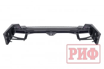 90 319 р. Бампер задний силовой РИФ Toyota Land Cruiser 100 1-ый рестайлинг (2002-2005) (С квадратом под фаркоп и фонарями)  с доставкой в г. Керчь. Увеличить фотографию 3