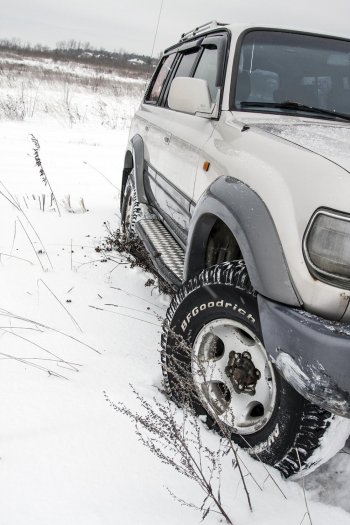 51 039 р. Защита порогов с подножкой РИФ  Toyota Land Cruiser ( 80,  J105) (1989-2007)  с доставкой в г. Керчь. Увеличить фотографию 3