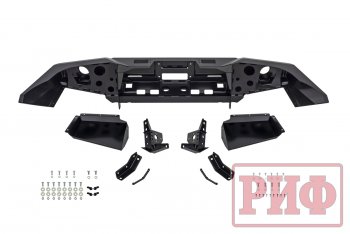 63 579 р. Бампер силовой передний РИФ Toyota Land Cruiser Prado J120 (2002-2009) (c доп. фарами и защитой бачка омывателя)  с доставкой в г. Керчь. Увеличить фотографию 3