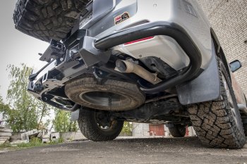 89 079 р. Бампер силовой задний РИФ Toyota Land Cruiser Prado J150 2-ой рестайлинг (2017-2020) (С квадратом под фаркоп, калиткой и подсветкой номера)  с доставкой в г. Керчь. Увеличить фотографию 8