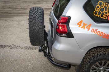 89 079 р. Бампер силовой задний РИФ Toyota Land Cruiser Prado J150 2-ой рестайлинг (2017-2020) (С квадратом под фаркоп, калиткой и подсветкой номера)  с доставкой в г. Керчь. Увеличить фотографию 10