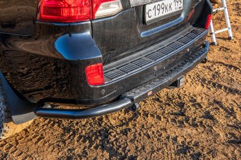 59 799 р. Бампер силовой задний РИФ Toyota Land Cruiser 200 дорестайлинг (2007-2012) (С квадратом под фаркоп)  с доставкой в г. Керчь. Увеличить фотографию 5