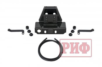 90 209 р. Бампер силовой задний РИФ  Toyota Land Cruiser  200 (2012-2015) 1-ый рестайлинг (с квадратом под фаркоп и фонарями)  с доставкой в г. Керчь. Увеличить фотографию 3