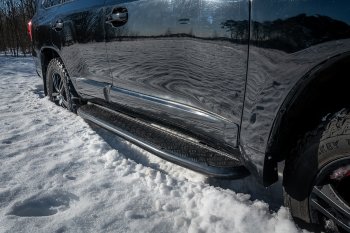62 039 р. Защита порогов с подножкой (на а/м без гидроподвески) РИФ Toyota Land Cruiser 200 дорестайлинг (2007-2012)  с доставкой в г. Керчь. Увеличить фотографию 7