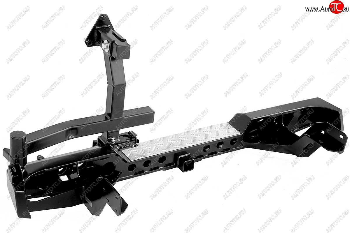 78 159 р. Бампер задний силовой РИФ  Ford Ranger (2003-2009), Mazda BT-50 (2006-2011) (С квадратом под фаркоп, калиткой, фонарями и подсветкой номера)  с доставкой в г. Керчь