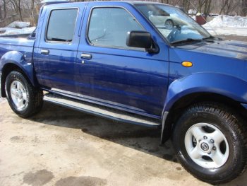 46 989 р. Защита порогов с подножкой РИФ Nissan NP300 (2008-2013)  с доставкой в г. Керчь. Увеличить фотографию 2