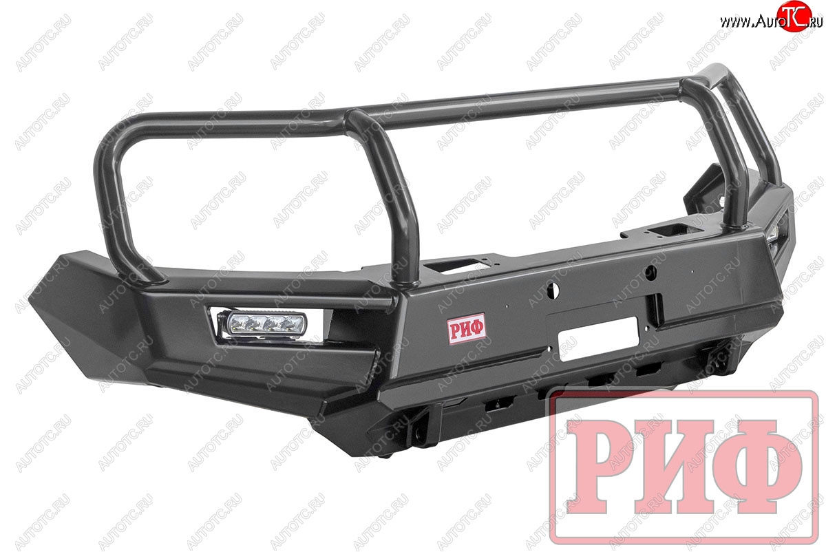 66 999 р. Бампер передний силовой РИФ  Mitsubishi Pajero Sport  QE (2015-2021) дорестайлинг (С дополнительными фарами, защитной дугой и защитой бачка омывателя)  с доставкой в г. Керчь