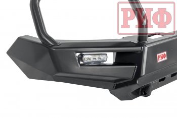 66 999 р. Бампер передний силовой РИФ  Mitsubishi Pajero Sport  QE (2015-2021) дорестайлинг (С дополнительными фарами, защитной дугой и защитой бачка омывателя)  с доставкой в г. Керчь. Увеличить фотографию 3