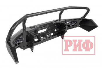 66 999 р. Бампер передний силовой РИФ  Mitsubishi Pajero Sport  QE (2015-2021) дорестайлинг (С дополнительными фарами, защитной дугой и защитой бачка омывателя)  с доставкой в г. Керчь. Увеличить фотографию 4