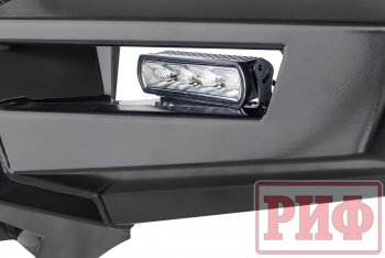 66 999 р. Бампер передний силовой РИФ  Mitsubishi Pajero Sport  QE (2015-2021) дорестайлинг (С дополнительными фарами, защитной дугой и защитой бачка омывателя)  с доставкой в г. Керчь. Увеличить фотографию 6
