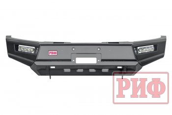 59 179 р. Бампер передний силовой РИФ Mitsubishi Pajero Sport QE дорестайлинг (2015-2021) (С дополнительными фарами и защитой бачка омывателя)  с доставкой в г. Керчь. Увеличить фотографию 2