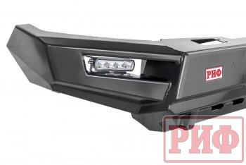 59 179 р. Бампер передний силовой РИФ Mitsubishi Pajero Sport QE дорестайлинг (2015-2021) (С дополнительными фарами и защитой бачка омывателя)  с доставкой в г. Керчь. Увеличить фотографию 3