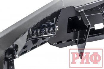 59 179 р. Бампер передний силовой РИФ Mitsubishi Pajero Sport QE дорестайлинг (2015-2021) (С дополнительными фарами и защитой бачка омывателя)  с доставкой в г. Керчь. Увеличить фотографию 5