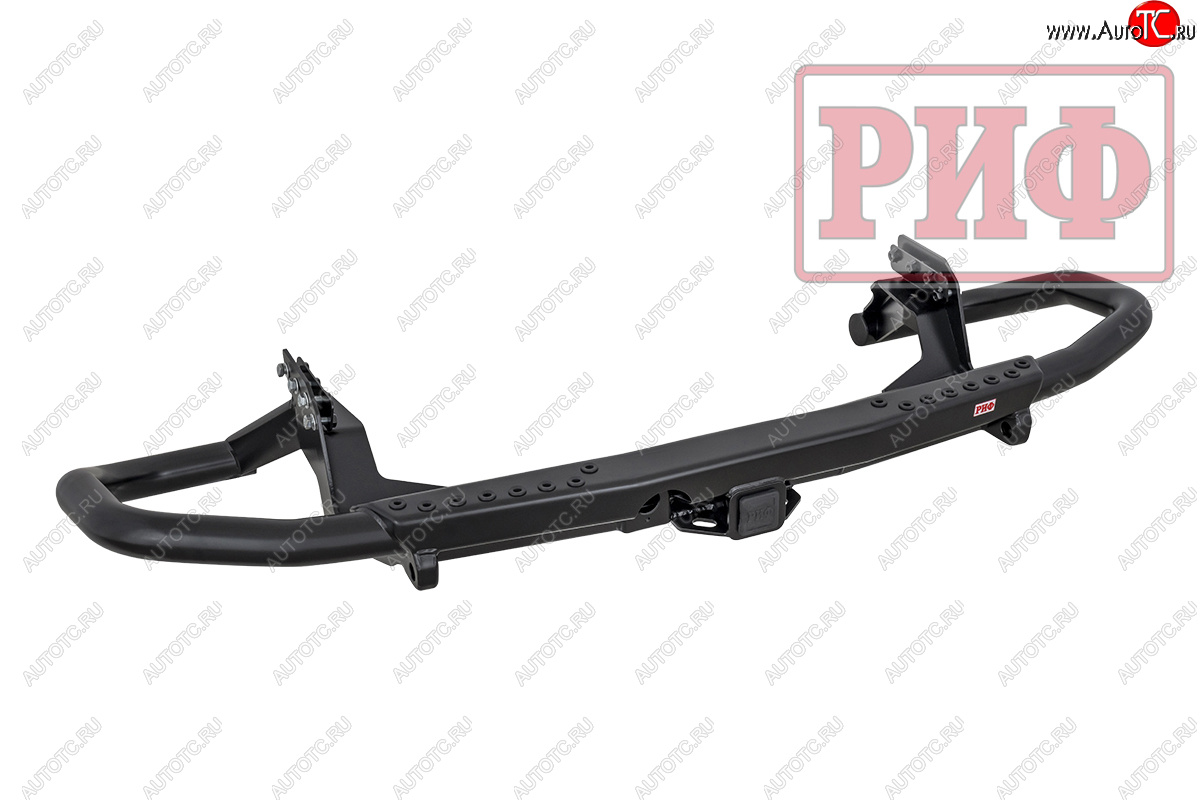 50 259 р. Бампер задний силовой РИФ Mitsubishi Pajero Sport QF рестайлинг (2019-2022) (С квадратом под фаркоп)  с доставкой в г. Керчь