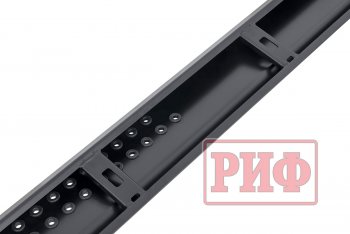 55 109 р. Защита порогов с подножкой РИФ Mitsubishi Pajero Sport QE дорестайлинг (2015-2021)  с доставкой в г. Керчь. Увеличить фотографию 2