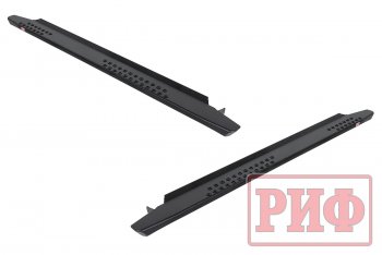 55 109 р. Защита порогов с подножкой РИФ Mitsubishi Pajero Sport QE дорестайлинг (2015-2021)  с доставкой в г. Керчь. Увеличить фотографию 4