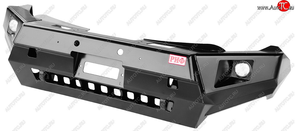63 919 р. Бампер передний силовой РИФ  Mitsubishi L200  5 KK,KL (2015-2019) дорестайлинг (С дополнительными фарами и защитой бачка омывателя)  с доставкой в г. Керчь