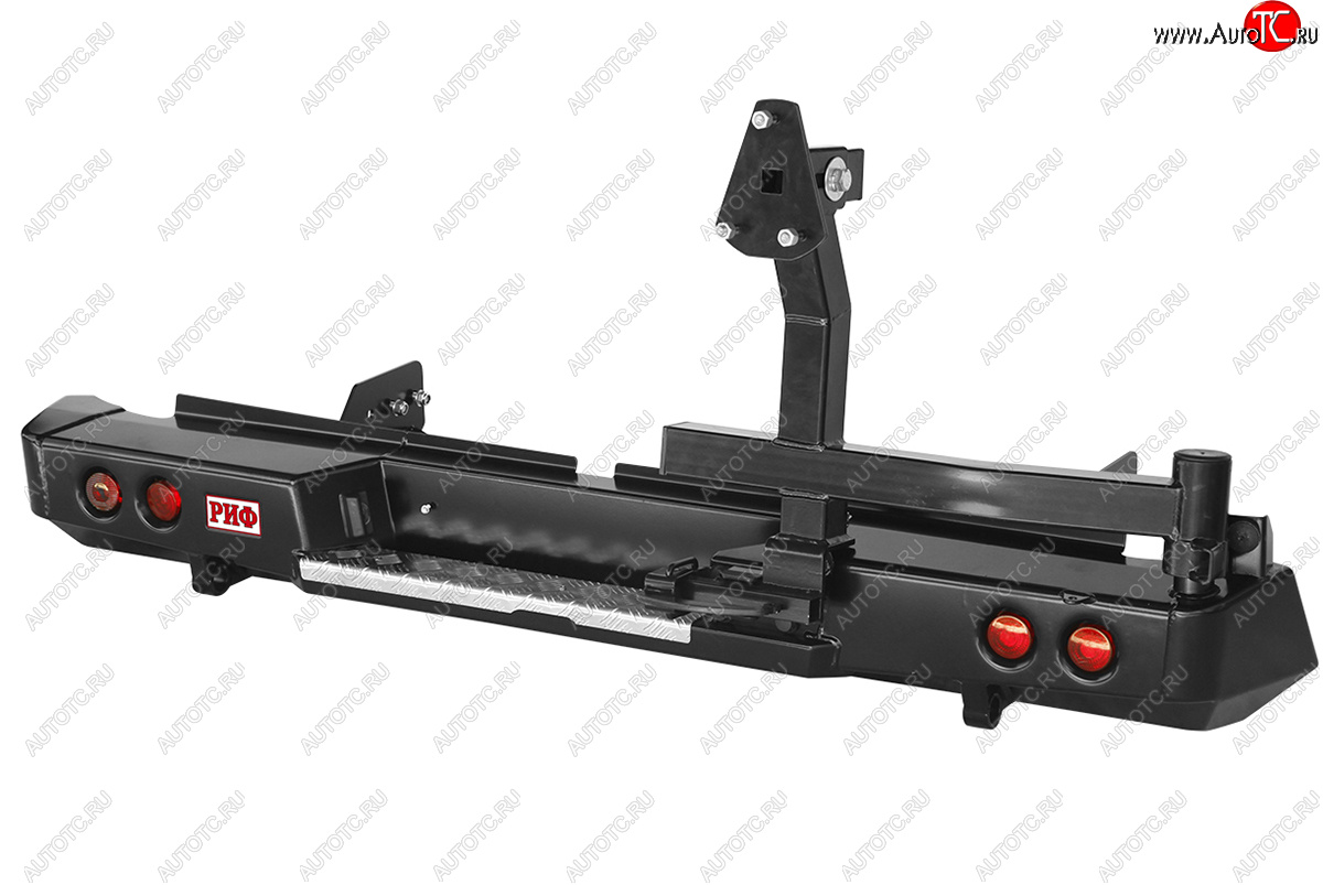 74 419 р. Бампер силовой задний РИФ  Fiat Fullback (2016-2018), Mitsubishi L200  5 KK,KL (2015-2019) (с фонарями, калиткой, подсветкой номера, без фаркопа)  с доставкой в г. Керчь