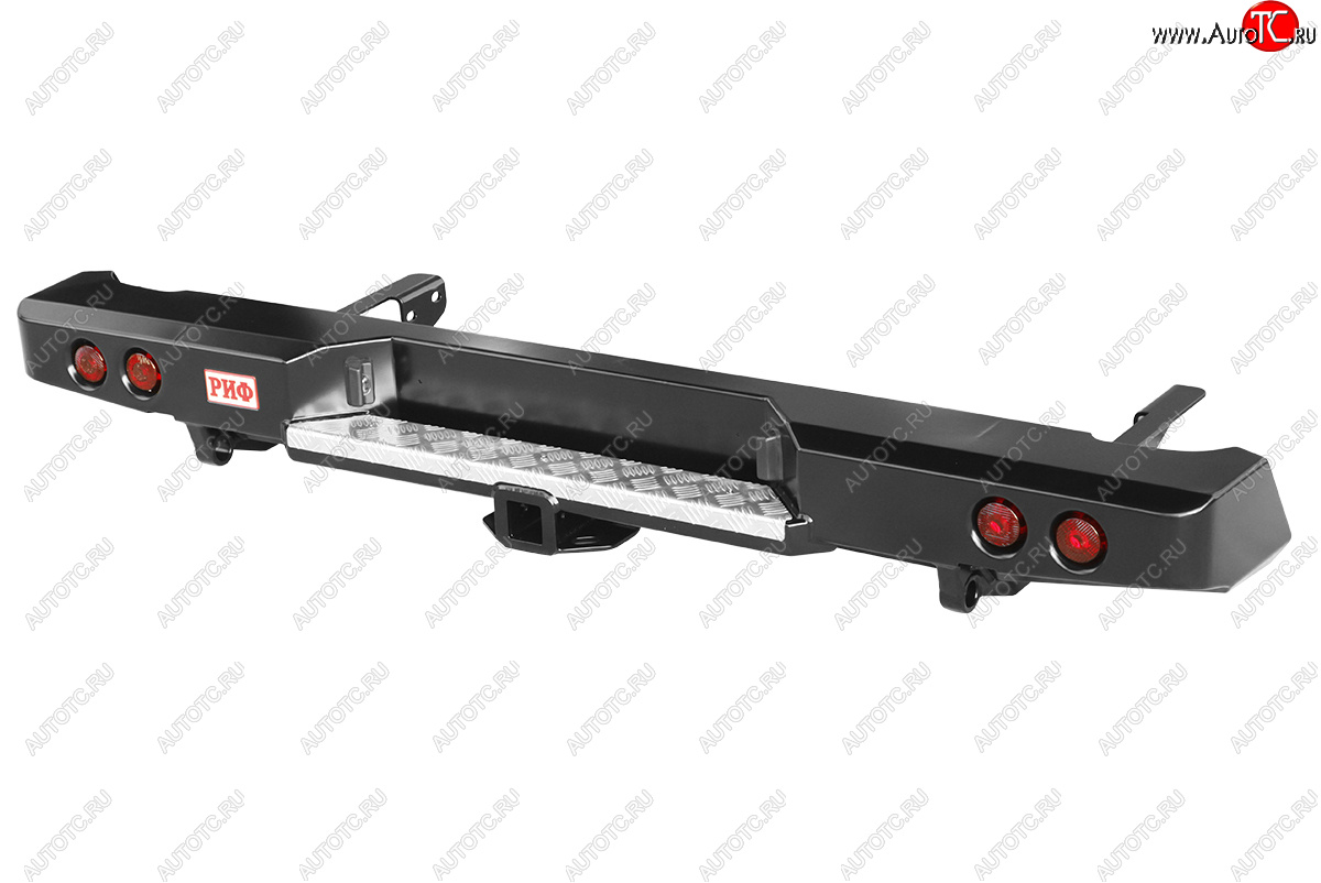 34 699 р. Бампер задний силовой (лифт 50 мм) РИФ Toyota Hilux AN10,AN20 дорестайлинг (2004-2008) (С квадратом под фаркоп и фонарями)  с доставкой в г. Керчь
