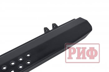 55 109 р. Защита порогов с подножкой РИФ Jeep Wrangler JK 3 дв. дорестайлинг (2006-2010)  с доставкой в г. Керчь. Увеличить фотографию 4