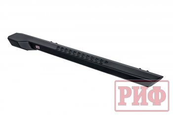 55 109 р. Защита порогов с подножкой РИФ Jeep Wrangler JK 3 дв. дорестайлинг (2006-2010)  с доставкой в г. Керчь. Увеличить фотографию 7