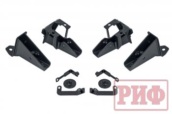 55 109 р. Защита порогов с подножкой РИФ Jeep Wrangler JK 3 дв. дорестайлинг (2006-2010)  с доставкой в г. Керчь. Увеличить фотографию 8