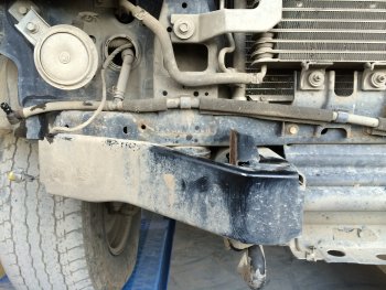 62 369 р. Бампер передний силовой РИФ  Nissan Patrol  5 (2004-2010) Y61 2-ой рестайлинг (С дополнительными фарами и защитной дугой)  с доставкой в г. Керчь. Увеличить фотографию 5