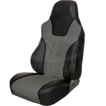 5 599 р. Чехлы (экокожа) ПЕТРОВ R.SPORT  Лада Веста ( 2180,  SW 2181) - Веста Кросс ( 2181,  2180) (черный/серый)  с доставкой в г. Керчь. Увеличить фотографию 2