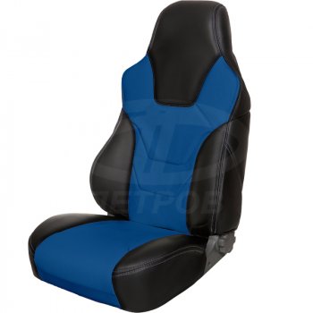 6 799 р. Чехлы (экокожа) ПЕТРОВ R.SPORT  Лада 2108 - 21099 (черный/синий)  с доставкой в г. Керчь. Увеличить фотографию 2