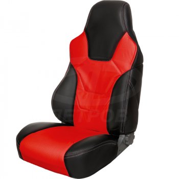 6 799 р. Чехлы (экокожа) ПЕТРОВ R.SPORT  Лада 2108 - 21099 (черный/красный)  с доставкой в г. Керчь. Увеличить фотографию 2