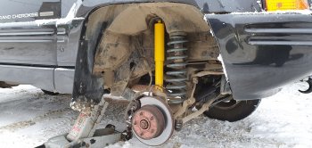 6 569 р. Амортизатор передний (усиленный, лифт +30, LH=RH, масляный) РИФ Арктика Jeep Grand Cherokee ZJ (1993-1998)  с доставкой в г. Керчь. Увеличить фотографию 3
