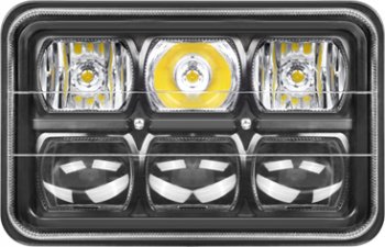 4 449 р. Встраиваемая универсальная светодиодная фара (167х107х81 мм 60W) РИФ Jeep Compass MP дорестайлинг (2016-2022)  с доставкой в г. Керчь. Увеличить фотографию 2