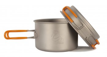 4 999 р. Кастрюля с крышкой 800 мл Kovea NZ Titanium Cookware 800 мл. KOVEA ts-012  с доставкой в г. Керчь. Увеличить фотографию 1