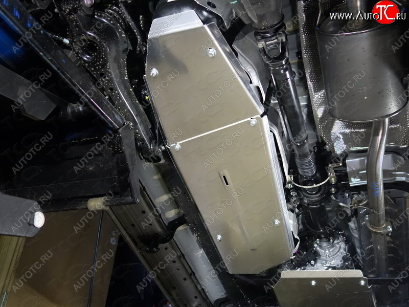 10 449 р. Защита бака (2 штуки, алюминий) TCC  Toyota Fortuner  AN160 (2015-2025) дорестайлинг, рестайлинг  с доставкой в г. Керчь