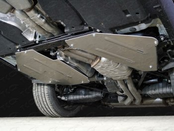 Защита бака (2 штуки, алюминий) TCC Porsche Cayenne  PO536 (2018-2025)